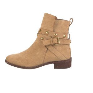 See by Chloé Tan Suede "Janis" Moto Boots, EU 39